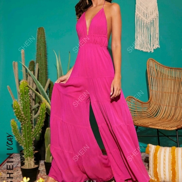 Halter Jumpsuit large - Picture 3 of 4